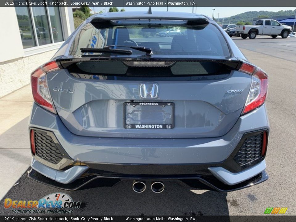 2019 Honda Civic Sport Hatchback Sonic Gray Pearl / Black Photo #6