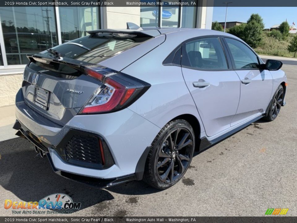 2019 Honda Civic Sport Hatchback Sonic Gray Pearl / Black Photo #7