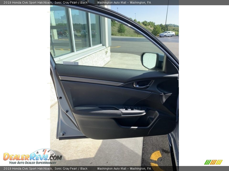 2019 Honda Civic Sport Hatchback Sonic Gray Pearl / Black Photo #10