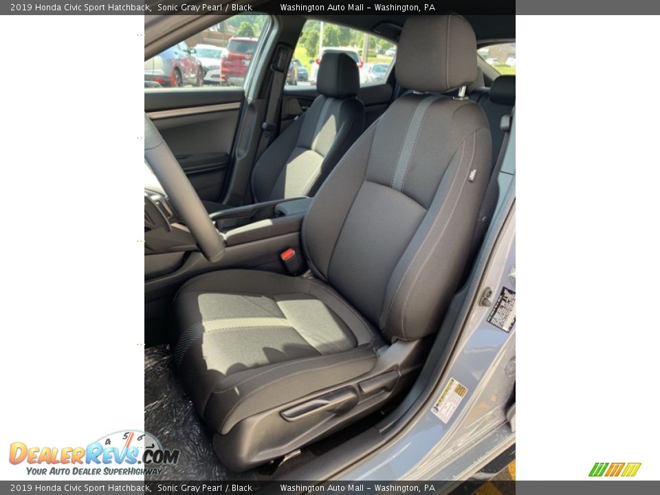 2019 Honda Civic Sport Hatchback Sonic Gray Pearl / Black Photo #14