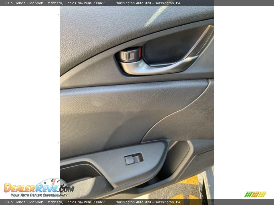 2019 Honda Civic Sport Hatchback Sonic Gray Pearl / Black Photo #17