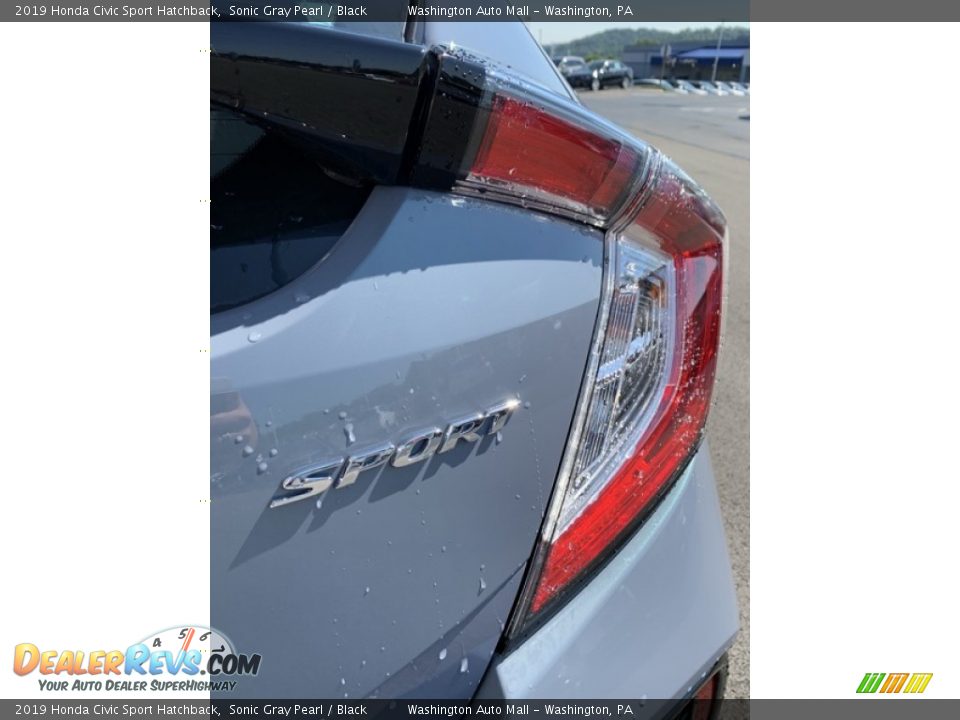 2019 Honda Civic Sport Hatchback Sonic Gray Pearl / Black Photo #22