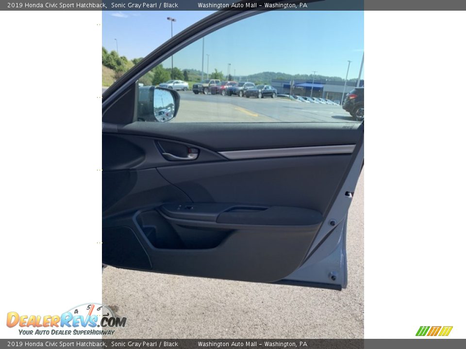 2019 Honda Civic Sport Hatchback Sonic Gray Pearl / Black Photo #26