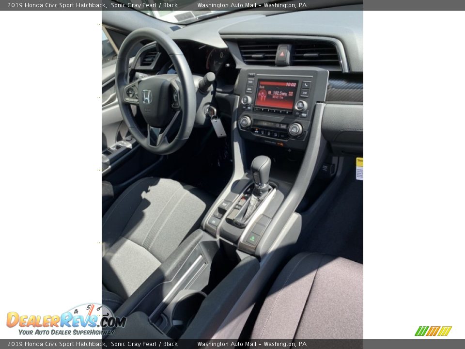 2019 Honda Civic Sport Hatchback Sonic Gray Pearl / Black Photo #28