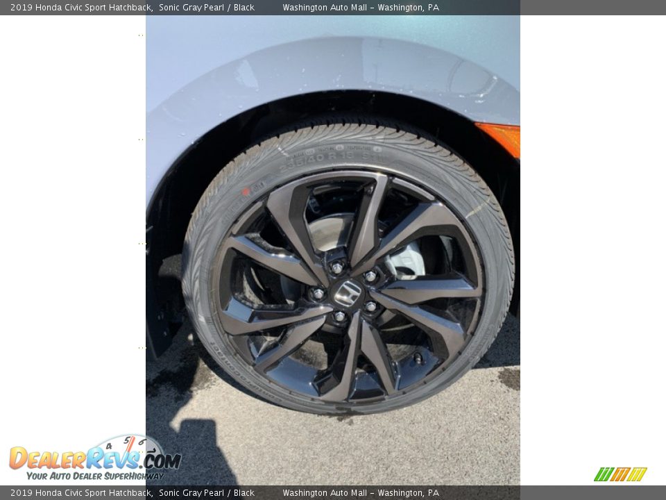2019 Honda Civic Sport Hatchback Sonic Gray Pearl / Black Photo #29