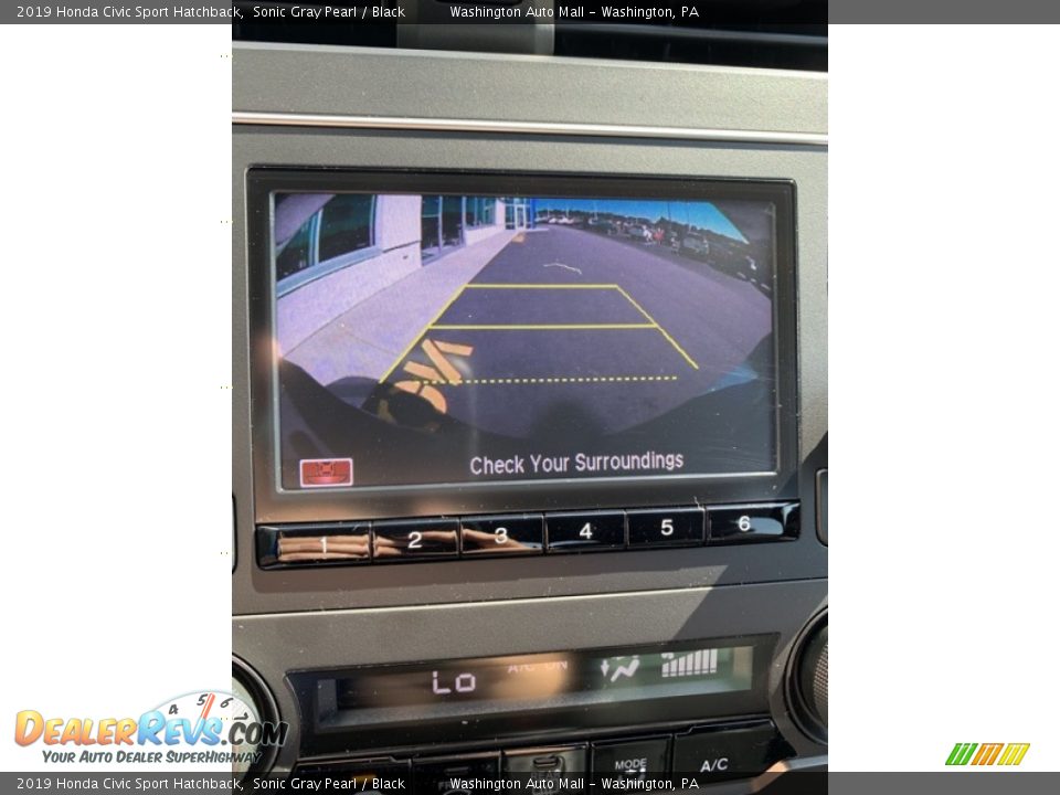 2019 Honda Civic Sport Hatchback Sonic Gray Pearl / Black Photo #32
