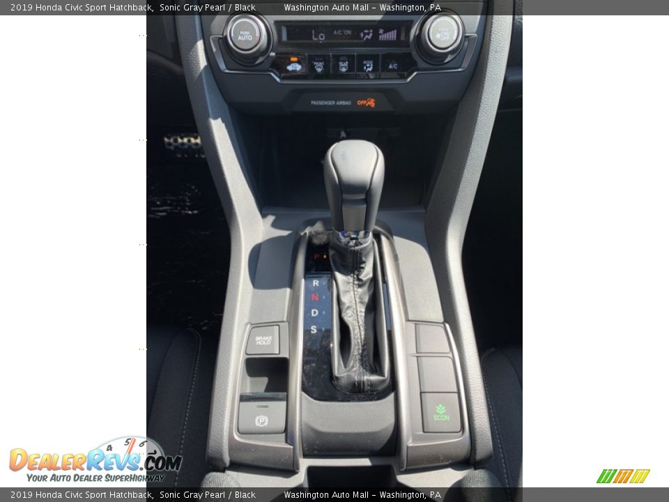 2019 Honda Civic Sport Hatchback Sonic Gray Pearl / Black Photo #33