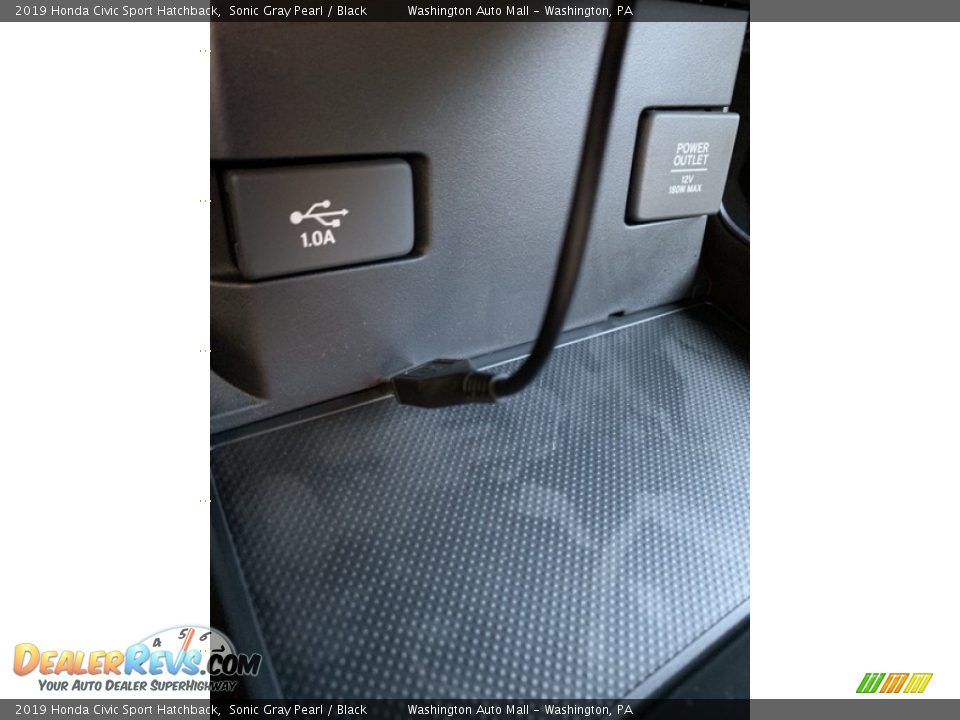 2019 Honda Civic Sport Hatchback Sonic Gray Pearl / Black Photo #35