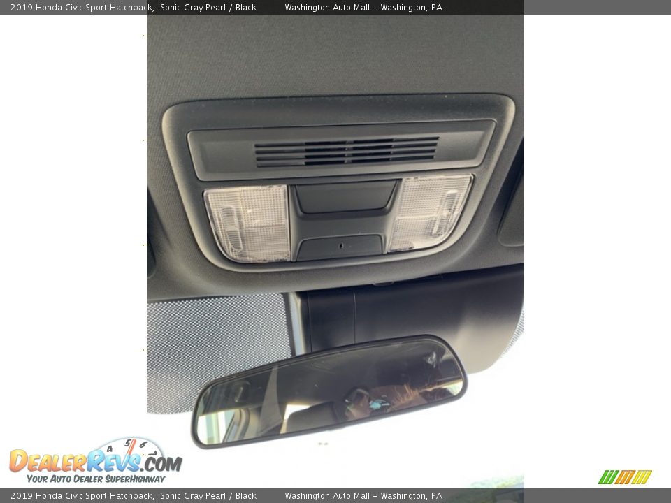 2019 Honda Civic Sport Hatchback Sonic Gray Pearl / Black Photo #36