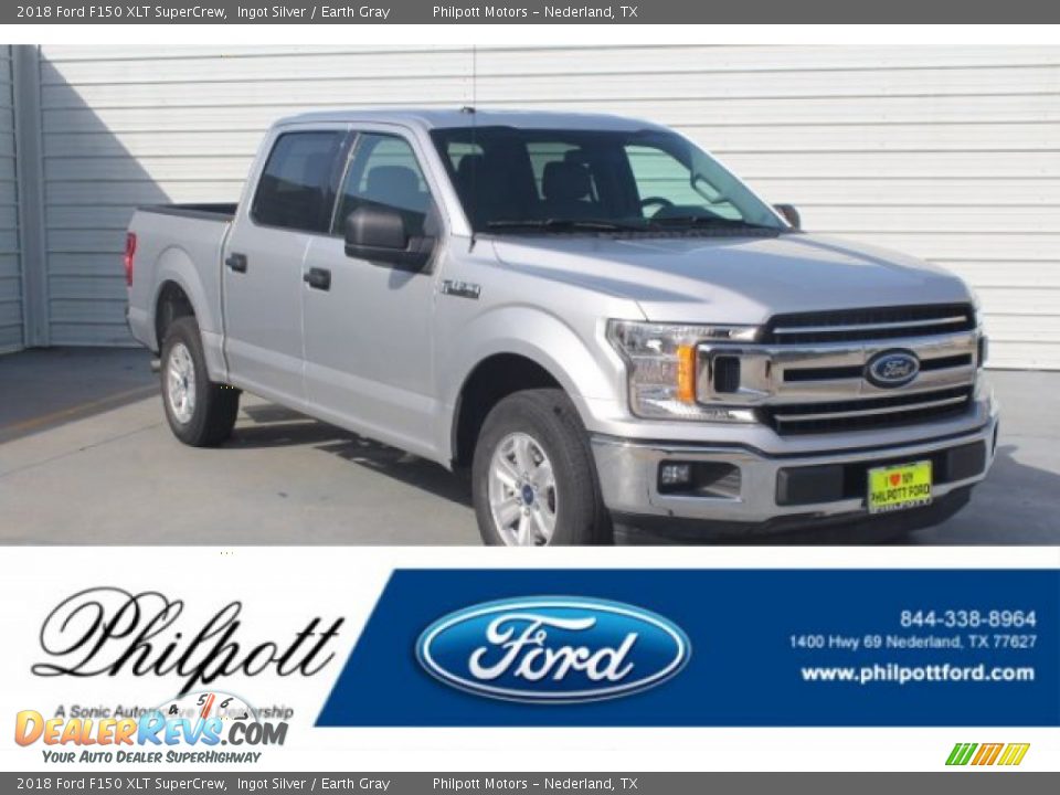 2018 Ford F150 XLT SuperCrew Ingot Silver / Earth Gray Photo #1