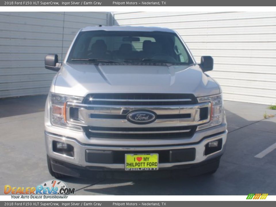 2018 Ford F150 XLT SuperCrew Ingot Silver / Earth Gray Photo #3