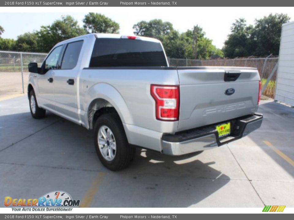 2018 Ford F150 XLT SuperCrew Ingot Silver / Earth Gray Photo #7