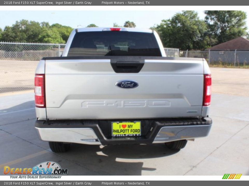 2018 Ford F150 XLT SuperCrew Ingot Silver / Earth Gray Photo #8