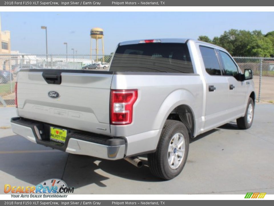 2018 Ford F150 XLT SuperCrew Ingot Silver / Earth Gray Photo #9