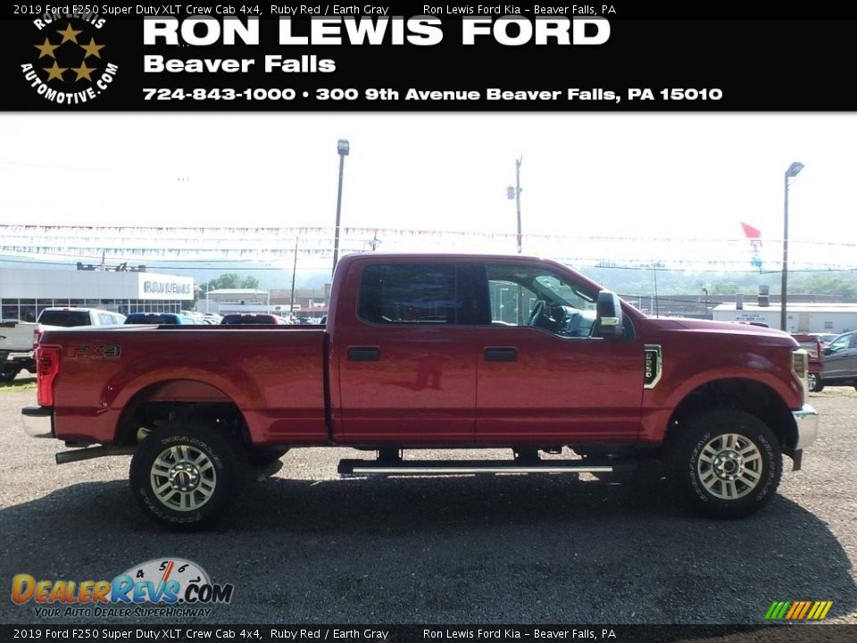 2019 Ford F250 Super Duty XLT Crew Cab 4x4 Ruby Red / Earth Gray Photo #1