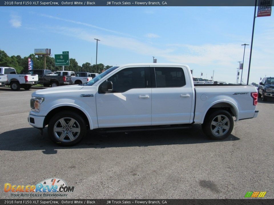 2018 Ford F150 XLT SuperCrew Oxford White / Black Photo #2