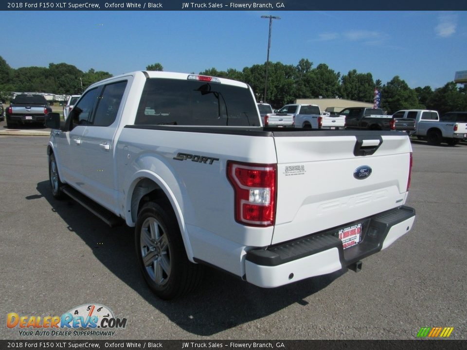 2018 Ford F150 XLT SuperCrew Oxford White / Black Photo #3