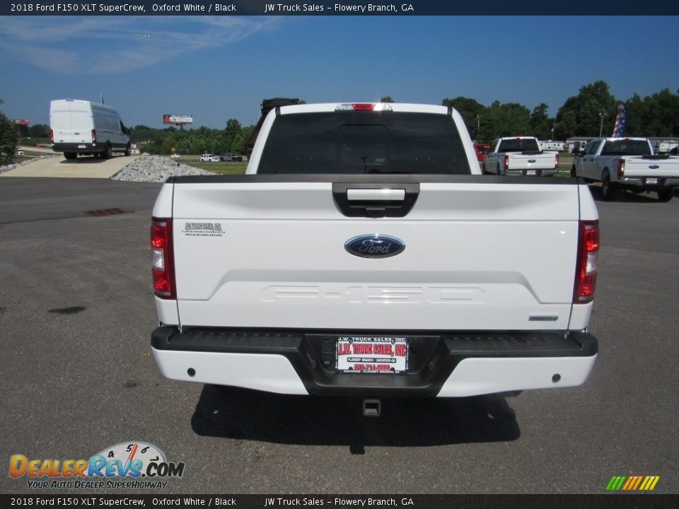 2018 Ford F150 XLT SuperCrew Oxford White / Black Photo #4