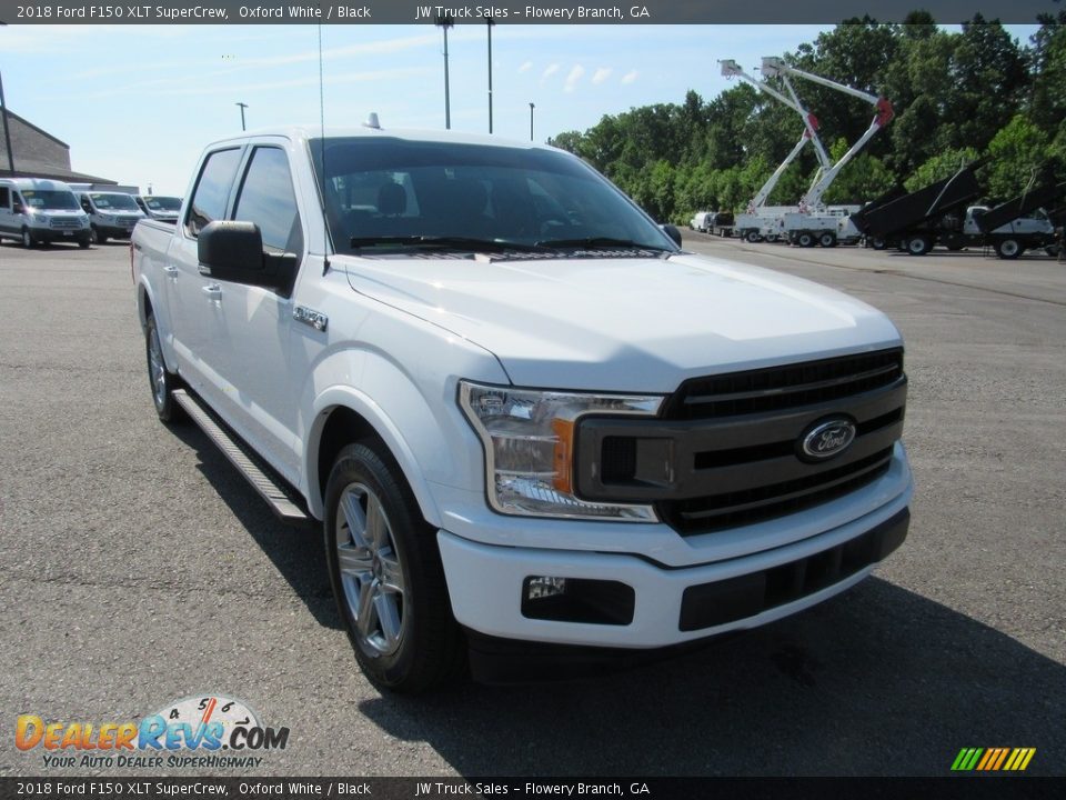 2018 Ford F150 XLT SuperCrew Oxford White / Black Photo #7