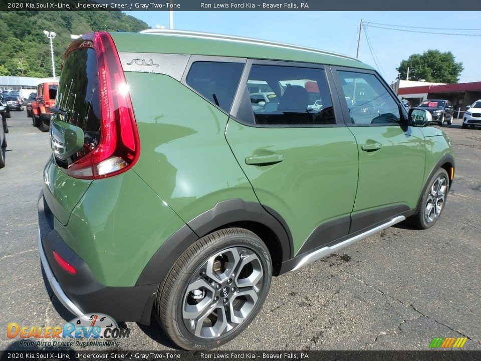 Undercover Green 2020 Kia Soul X-Line Photo #2