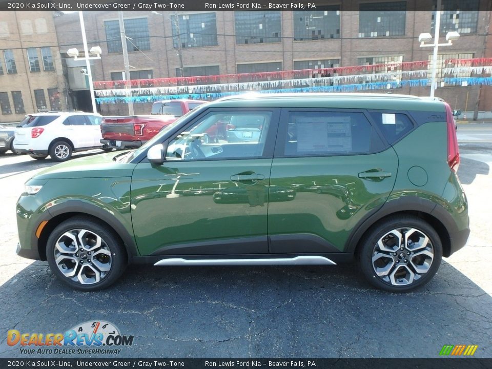 Undercover Green 2020 Kia Soul X-Line Photo #6