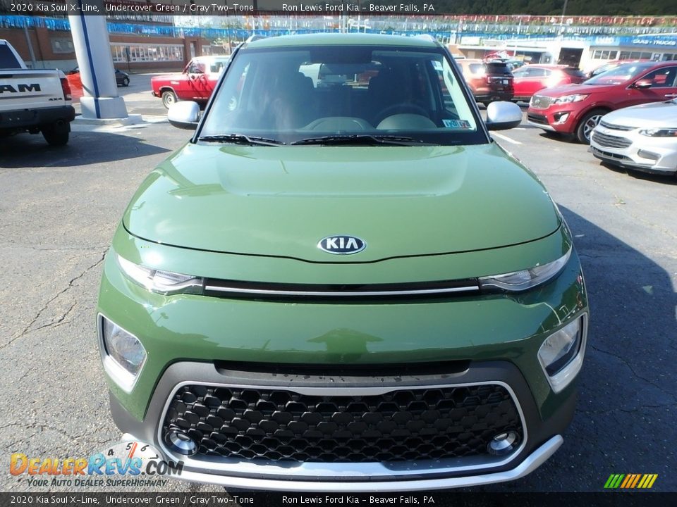 2020 Kia Soul X-Line Undercover Green / Gray Two-Tone Photo #8