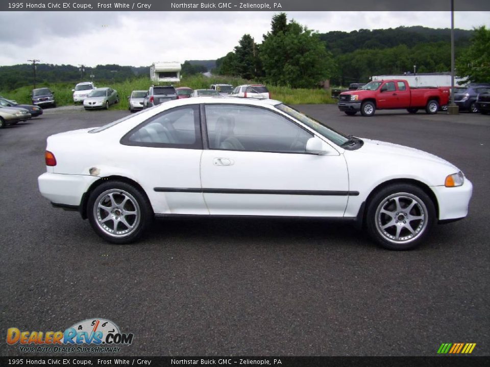 1995 White honda civic coupe #4