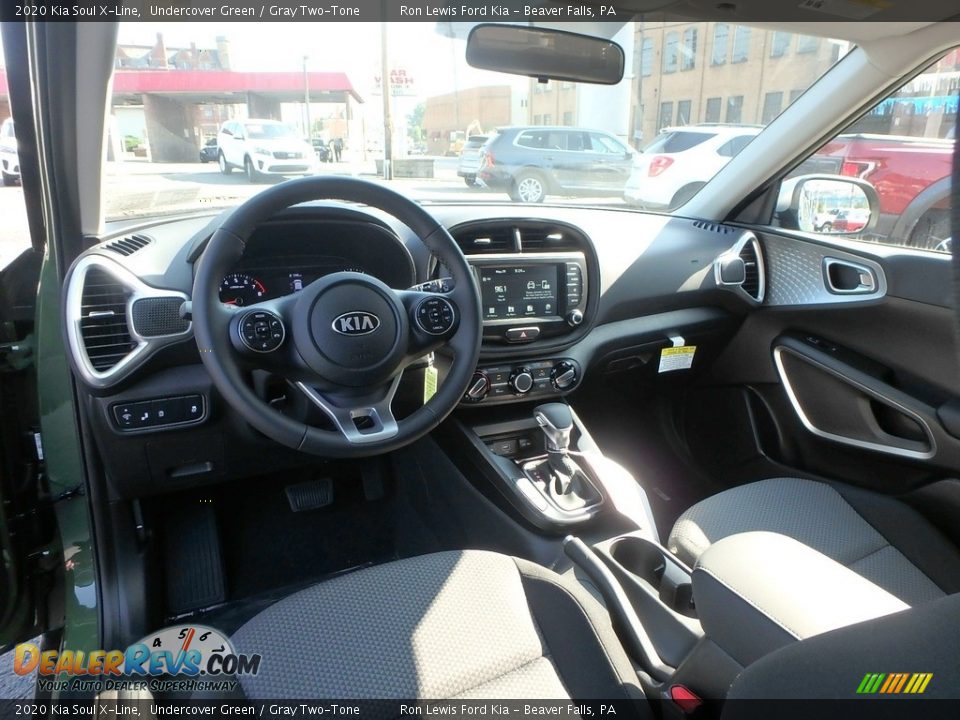 2020 Kia Soul X-Line Undercover Green / Gray Two-Tone Photo #13
