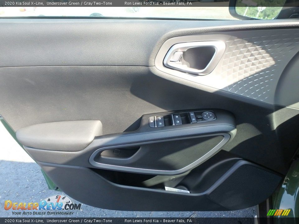 2020 Kia Soul X-Line Undercover Green / Gray Two-Tone Photo #14