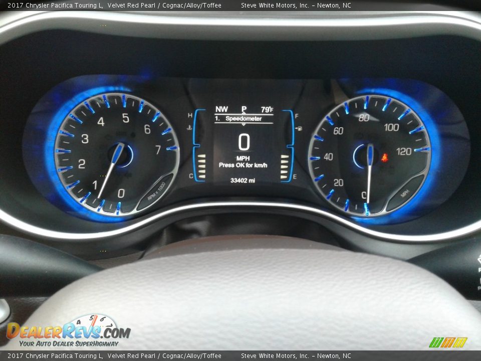 2017 Chrysler Pacifica Touring L Velvet Red Pearl / Cognac/Alloy/Toffee Photo #23