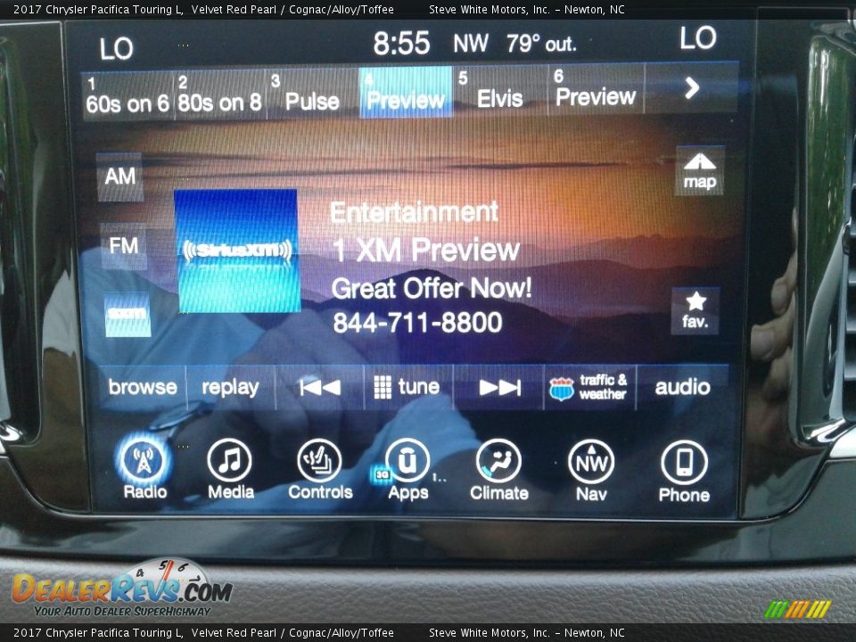 2017 Chrysler Pacifica Touring L Velvet Red Pearl / Cognac/Alloy/Toffee Photo #25