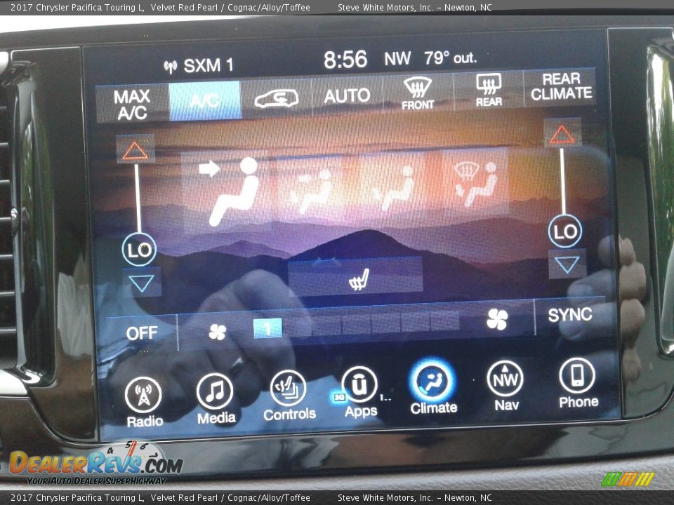 2017 Chrysler Pacifica Touring L Velvet Red Pearl / Cognac/Alloy/Toffee Photo #29