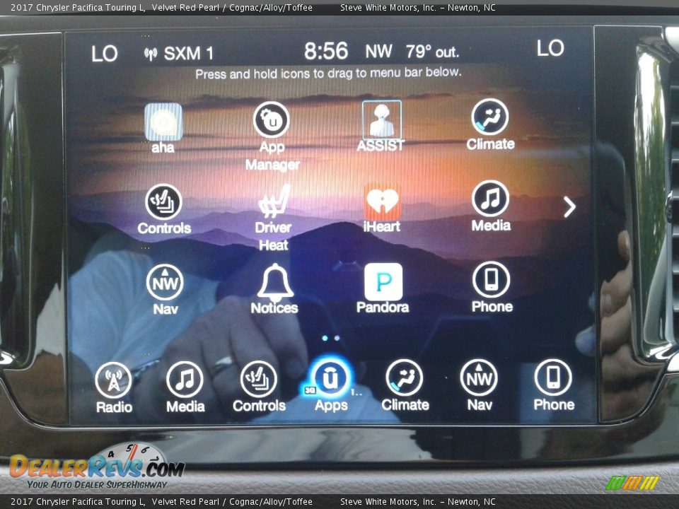 2017 Chrysler Pacifica Touring L Velvet Red Pearl / Cognac/Alloy/Toffee Photo #31