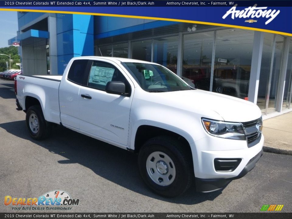 2019 Chevrolet Colorado WT Extended Cab 4x4 Summit White / Jet Black/Dark Ash Photo #1