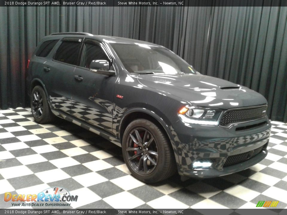 2018 Dodge Durango SRT AWD Bruiser Gray / Red/Black Photo #4