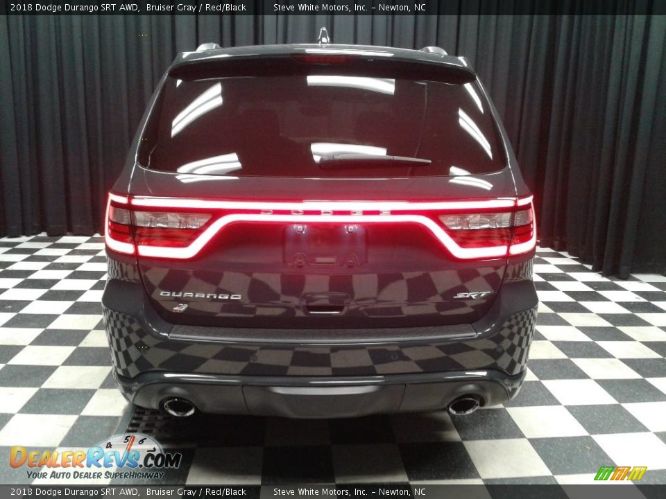2018 Dodge Durango SRT AWD Bruiser Gray / Red/Black Photo #7