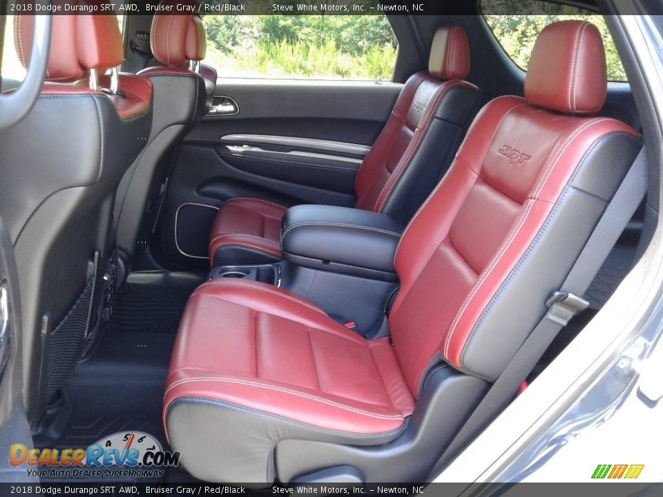 2018 Dodge Durango SRT AWD Bruiser Gray / Red/Black Photo #12