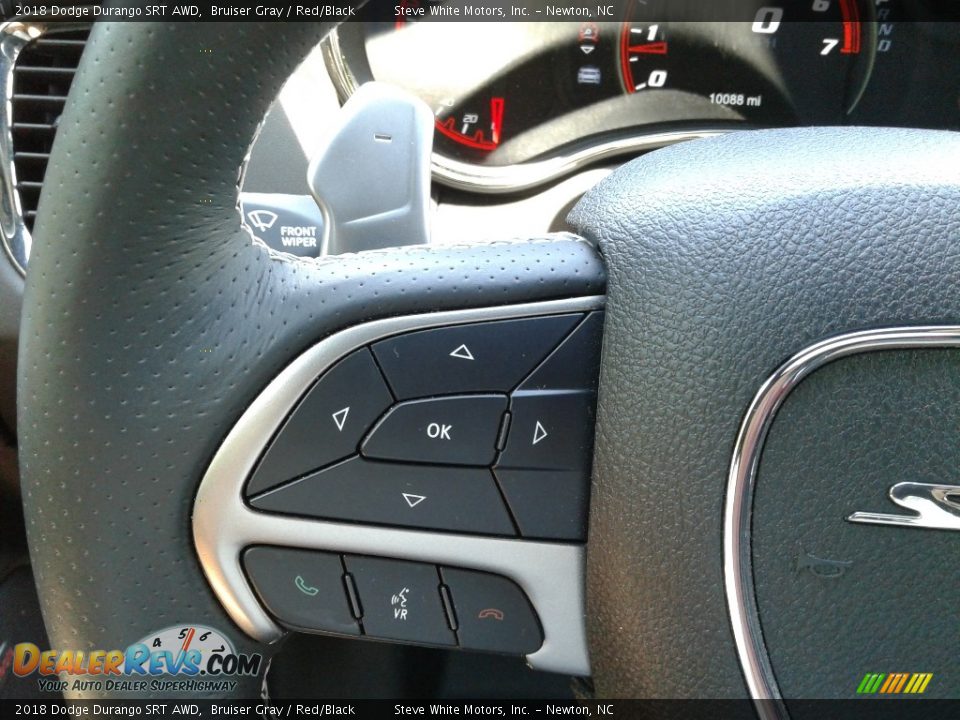 2018 Dodge Durango SRT AWD Bruiser Gray / Red/Black Photo #20