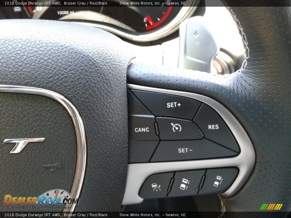 2018 Dodge Durango SRT AWD Bruiser Gray / Red/Black Photo #21