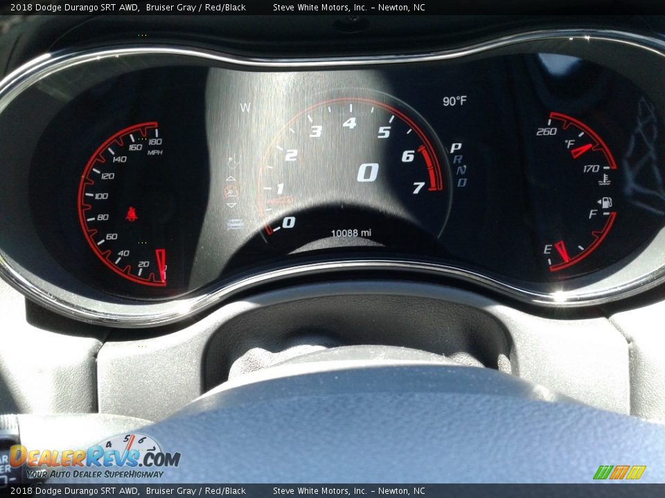 2018 Dodge Durango SRT AWD Bruiser Gray / Red/Black Photo #22