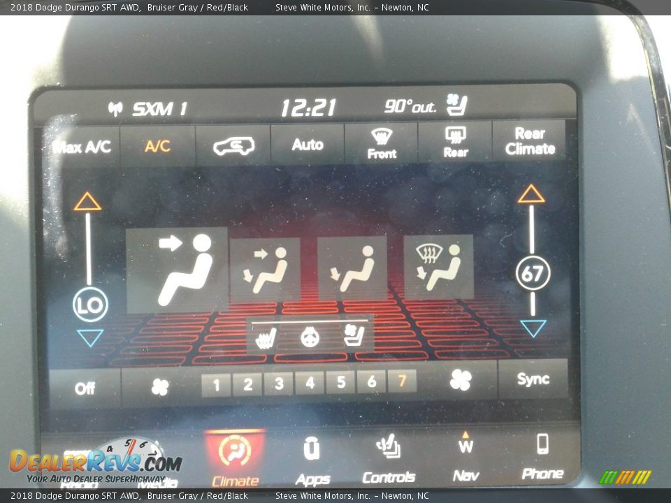 2018 Dodge Durango SRT AWD Bruiser Gray / Red/Black Photo #27
