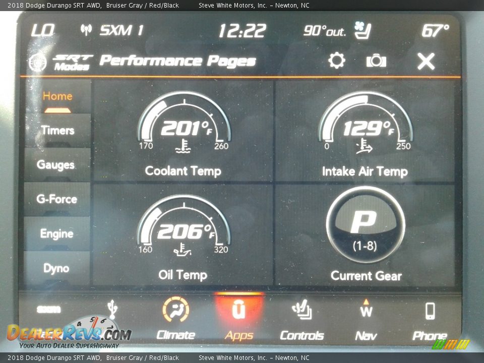 2018 Dodge Durango SRT AWD Bruiser Gray / Red/Black Photo #32