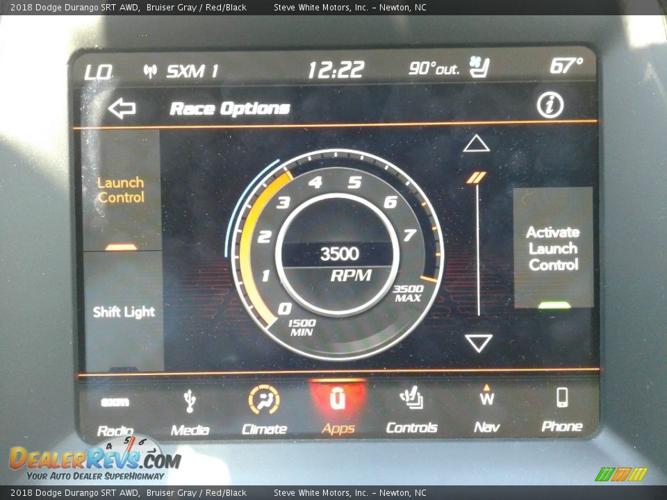2018 Dodge Durango SRT AWD Bruiser Gray / Red/Black Photo #33