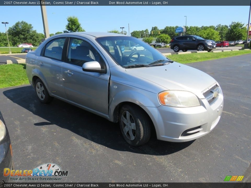 2007 Chevrolet Aveo LS Sedan Cosmic Silver / Charcoal Black Photo #2