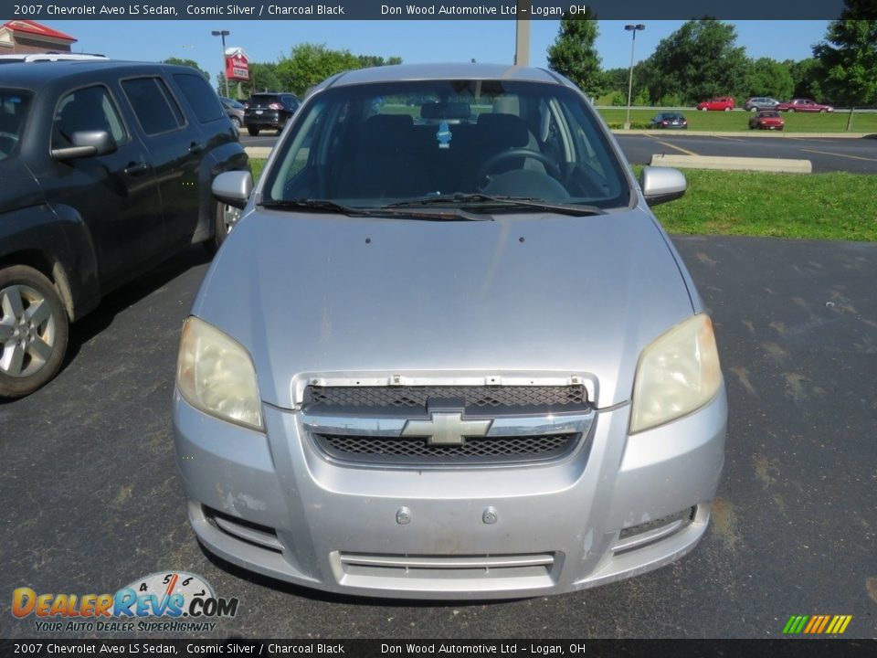 2007 Chevrolet Aveo LS Sedan Cosmic Silver / Charcoal Black Photo #4
