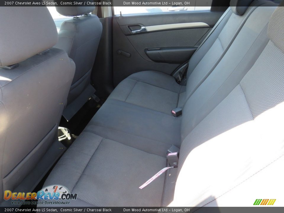 2007 Chevrolet Aveo LS Sedan Cosmic Silver / Charcoal Black Photo #20