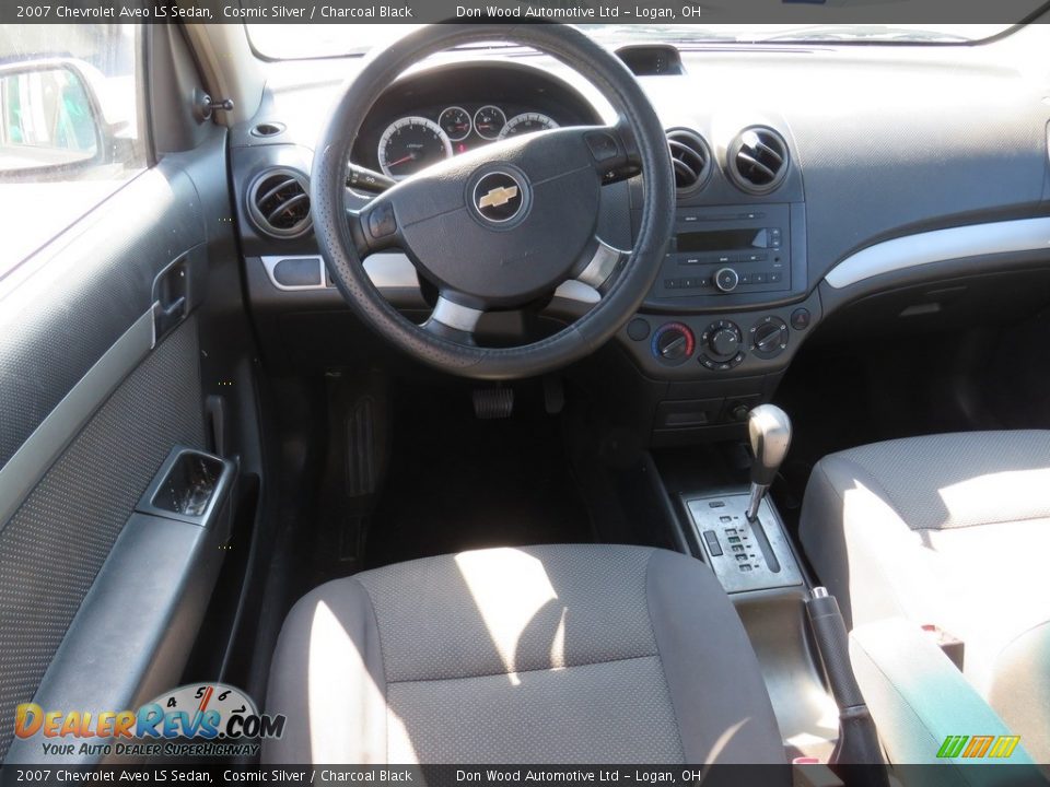 2007 Chevrolet Aveo LS Sedan Cosmic Silver / Charcoal Black Photo #21