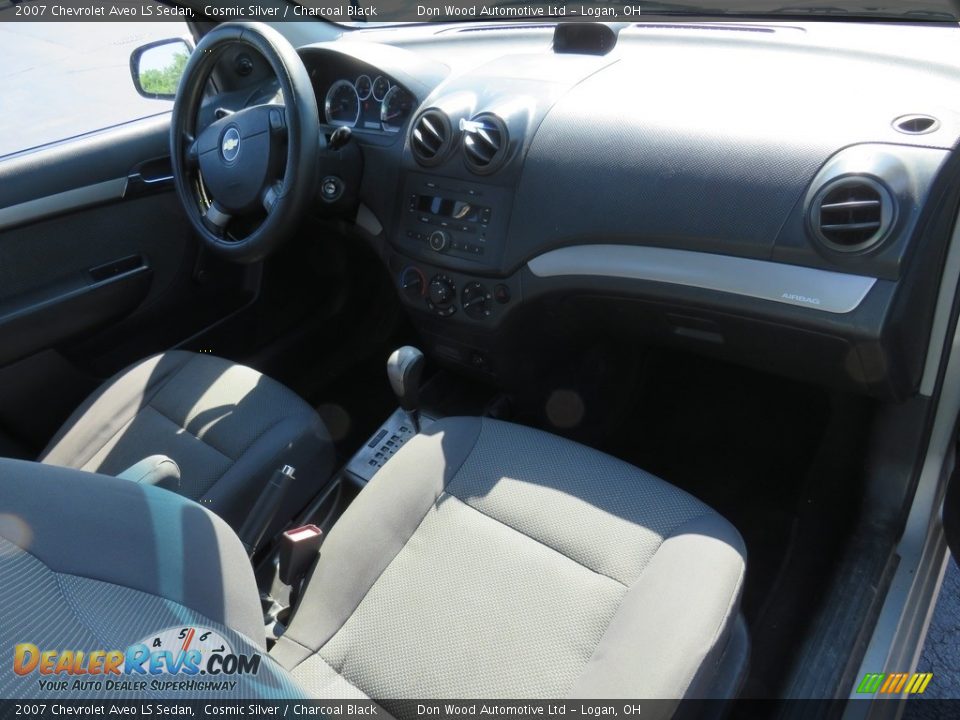 2007 Chevrolet Aveo LS Sedan Cosmic Silver / Charcoal Black Photo #26