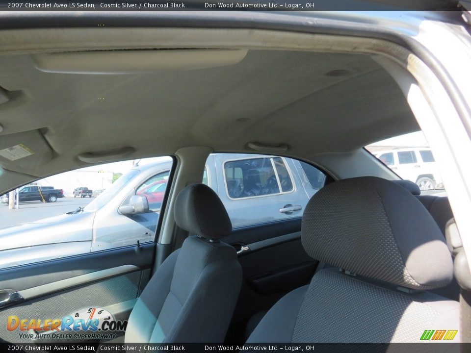 2007 Chevrolet Aveo LS Sedan Cosmic Silver / Charcoal Black Photo #27