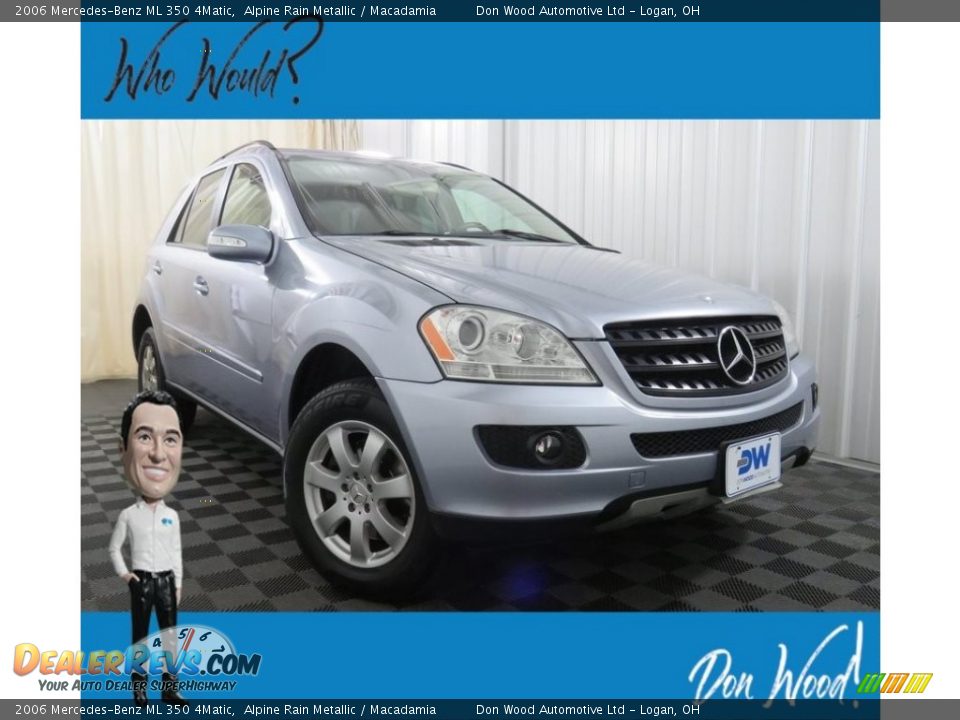 2006 Mercedes-Benz ML 350 4Matic Alpine Rain Metallic / Macadamia Photo #1